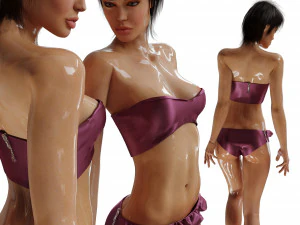 122aj topli olio per il corpo Modello 3D