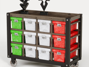 chest of drawers loft 3D Model