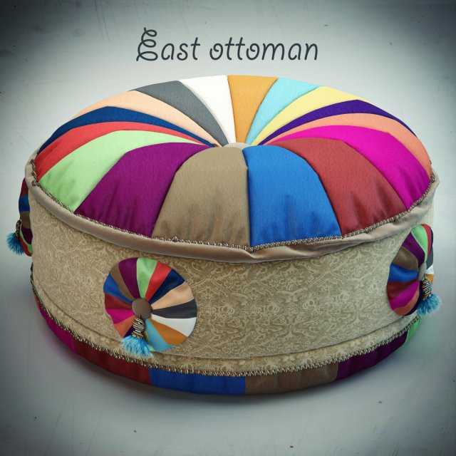 kare design east ottoman 2013 3D Modell .c4d .max .obj .3ds .fbx .stl .blend