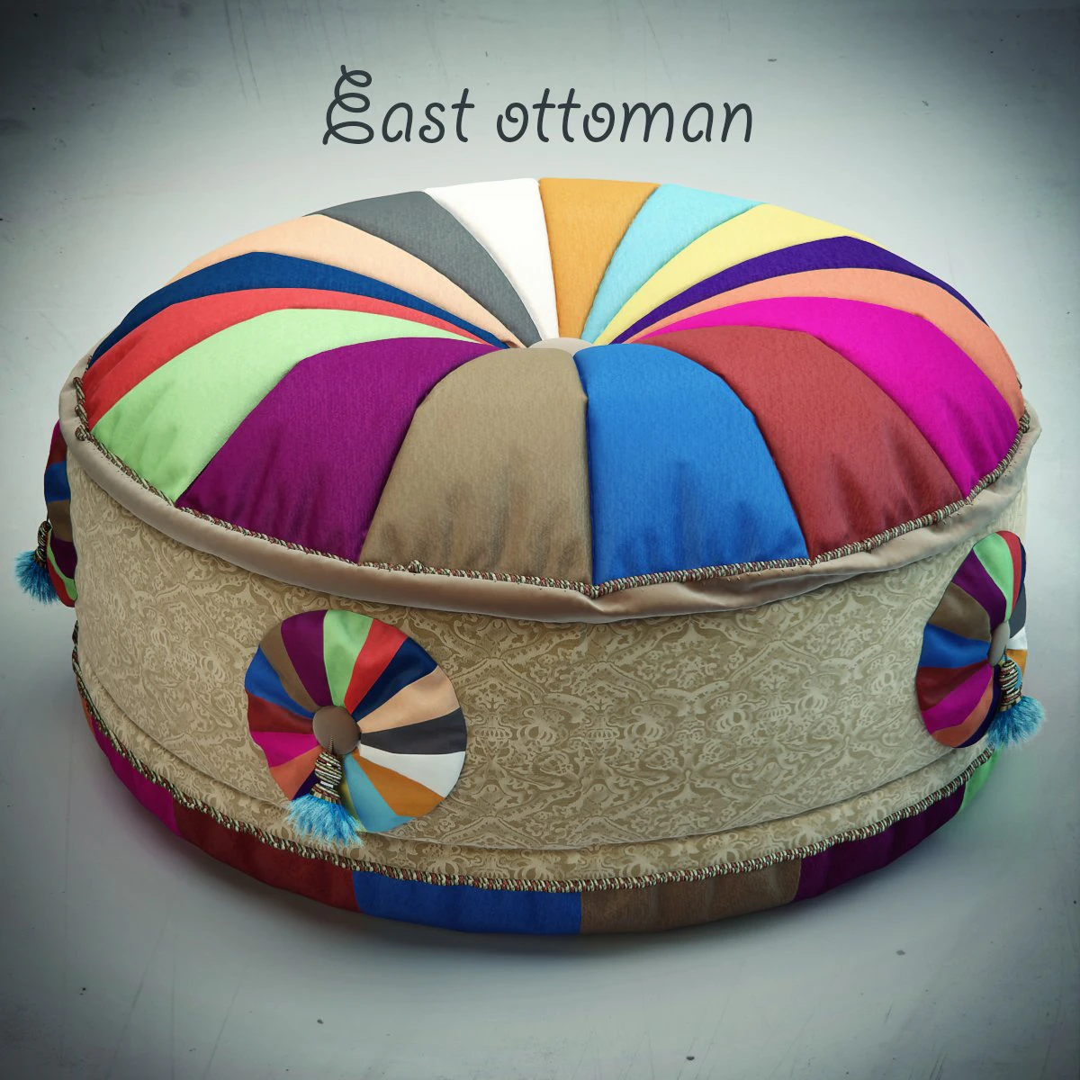kare design east ottoman 2013 3D Model .c4d .max .obj .3ds .fbx .stl .blend