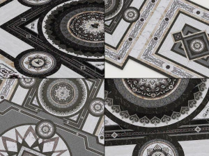 어두운 돌 바닥 3D 모델