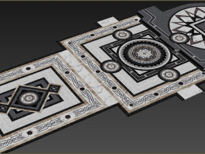 dark stone floor 3D Модель