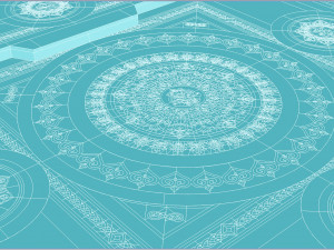 dark stone floor 3D Модель
