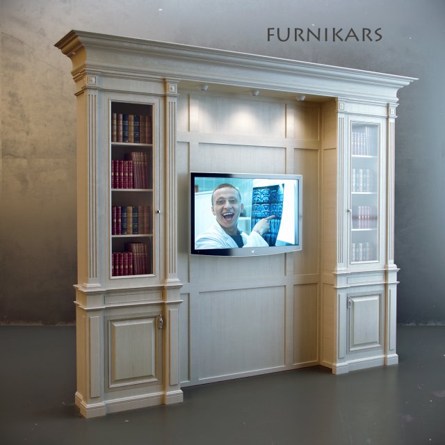 furnikars book case 3D Model .c4d .max .obj .3ds .fbx .stl .blend