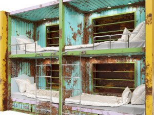 letti color Modèle 3D