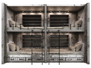 letti old shabby 20 Modelo 3D