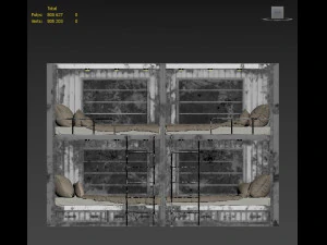 letti old shabby 20 3D Model