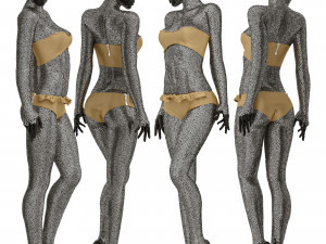 mannequin in crystals 3D Model