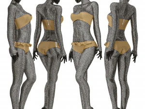 манекен в кристалах 3D Модель