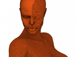 mannequin in crystals 3D Model