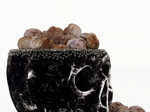 skull figurine n04 3D Model
