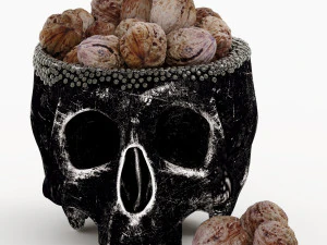 skull figurine n04 3D Model