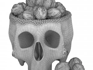 skull figurine n04 3D Model