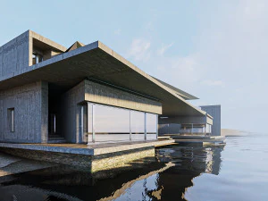 h 002 japonya g&ouml;l evi inşa etmek 3D Model