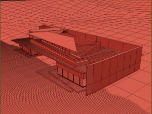 build h 002 japan lake house 3D Модель