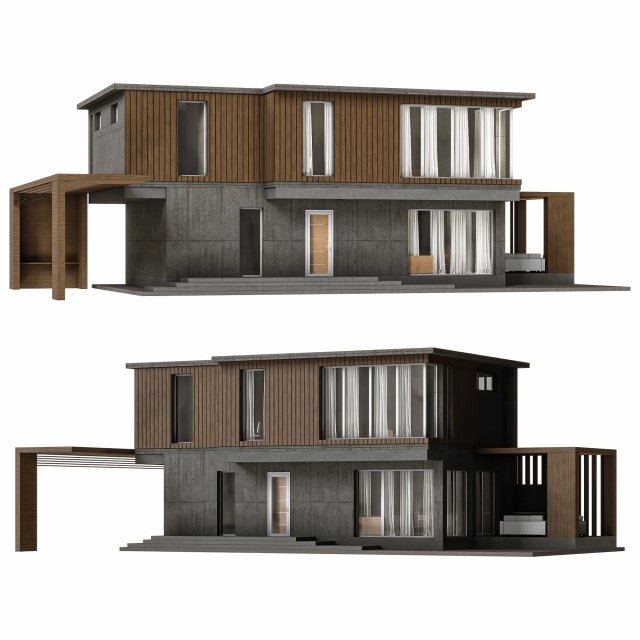build h 003 3D Модель .c4d .max .obj .3ds .fbx .stl .blend 