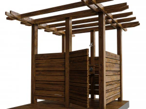 yaz duşu letniy dusch 1 3D Model