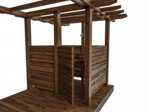 summer shower letniy dusch 1 Modello 3D