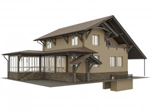 архітектурне рішення 352а1 3D Модель