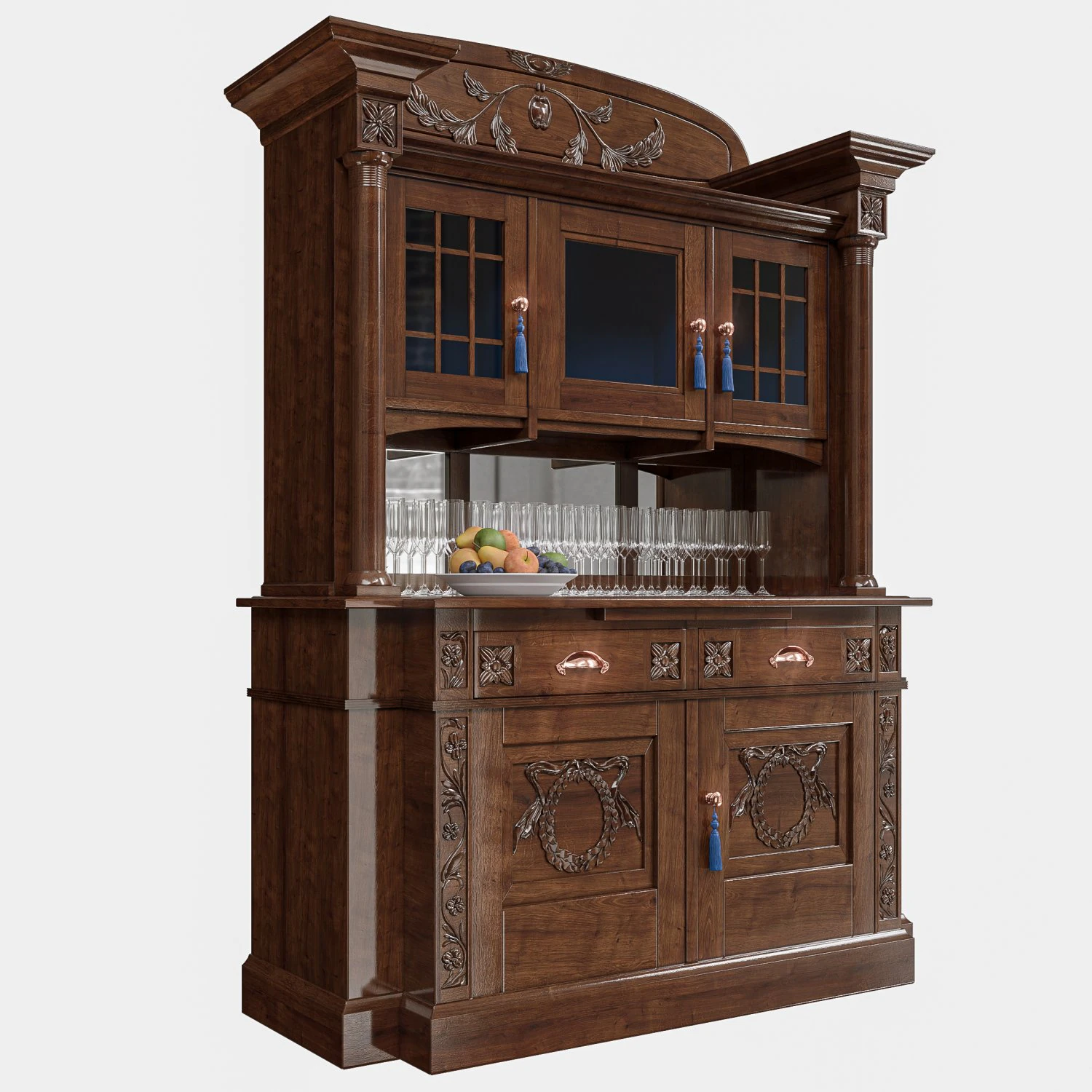 BuffetCorona 3D Model .c4d .max .obj .3ds .fbx .stl .blend 