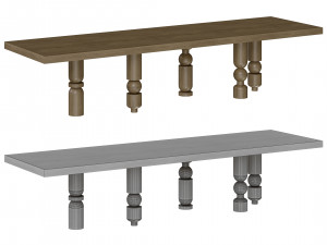 Table Martin Masse AUTOMA 3D 모델