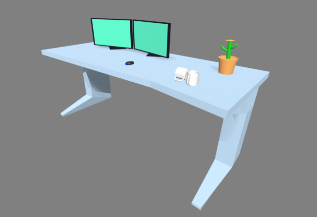 table and objects 3D Model .c4d .max .obj .3ds .fbx .stl .blend 