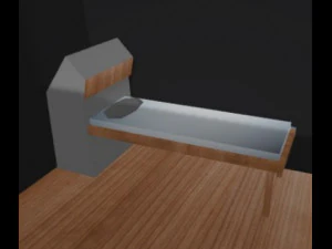 одномісний номер 3D Модель