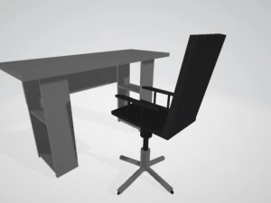 tafel met stoel 3D Model