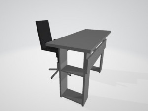 table with chair 3D Model