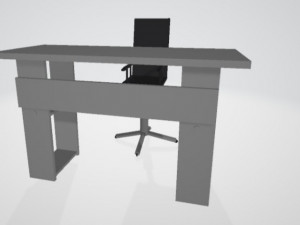 table with chair 3D Model