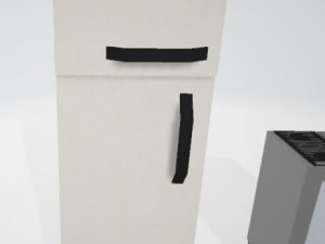 fridge and stove 3D Модель