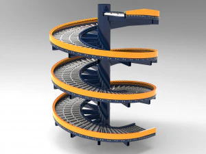 spiral gravity roller conveyor 3D Model