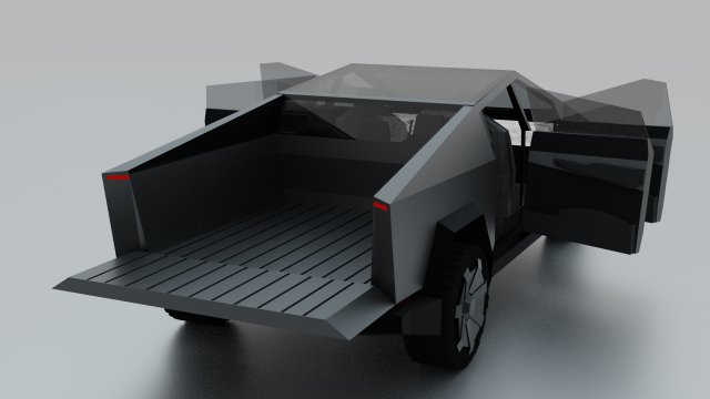 tesla cybertruck 3Dモデル .c4d .max .obj .3ds .fbx .stl .blend 