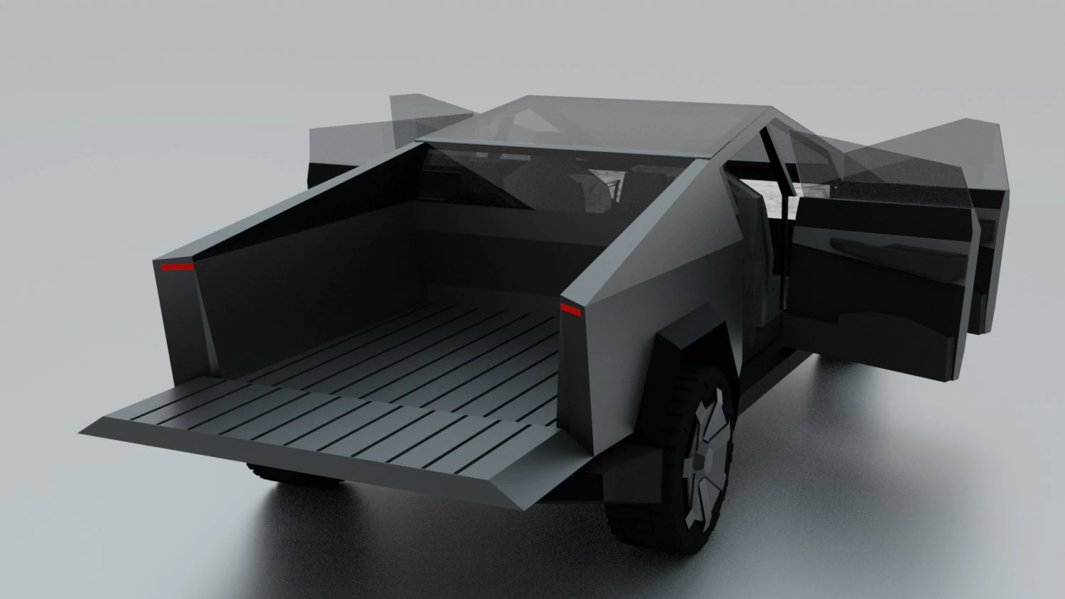 tesla cybertruck 3D Model .c4d .max .obj .3ds .fbx .stl .blend