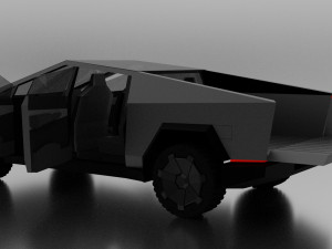 tesla cybertruck 3Dモデル