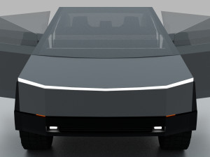 tesla cybertruck 3Dモデル