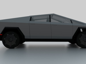 tesla cybertruck 3Dモデル