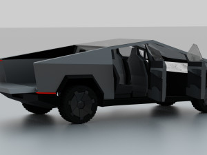tesla cybertruck 3Dモデル