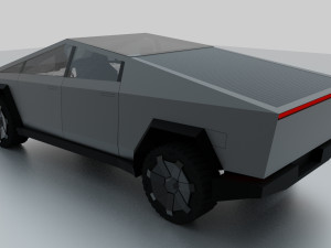tesla cybertruck 3Dモデル