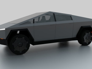 tesla cybertruck 3Dモデル