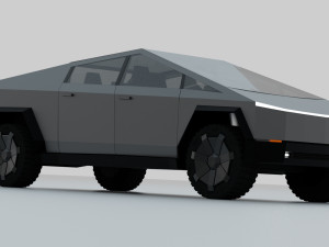 tesla cybertruck 3Dモデル