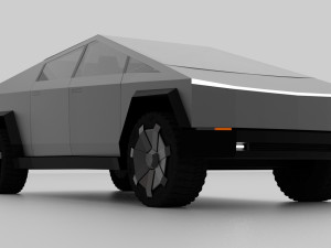 tesla cybertruck 3Dモデル