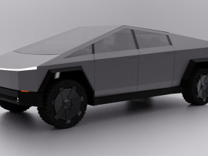 tesla cybertruck 3Dモデル