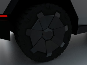 tesla cybertruck 3Dモデル