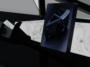 tesla cybertruck 3Dモデル