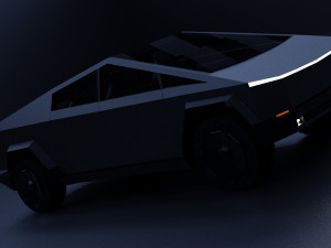 tesla cybertruck 3Dモデル