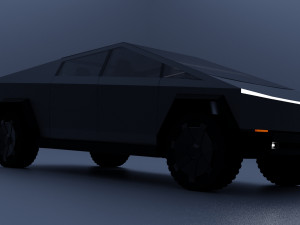 tesla cybertruck 3Dモデル