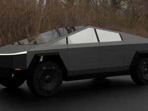 tesla cybertruck 3Dモデル