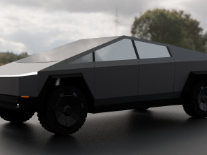 tesla cybertruck 3Dモデル