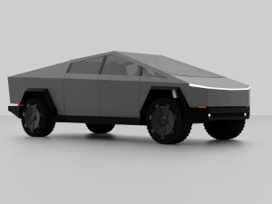 tesla cybertruck 3Dモデル